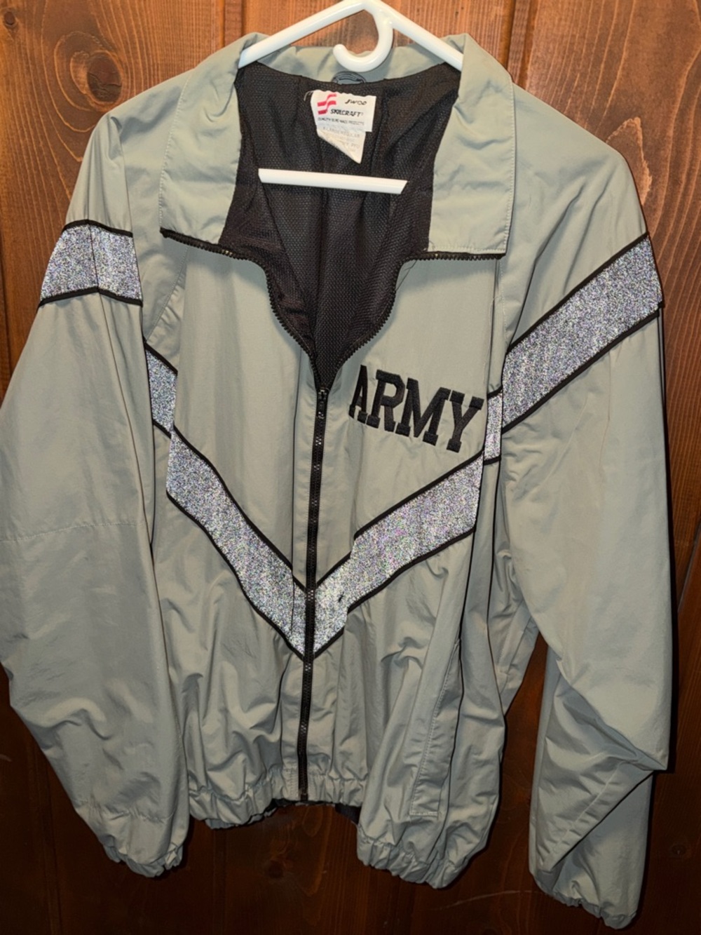 ARMY Men's Light Gray Reflective Field Jacket
